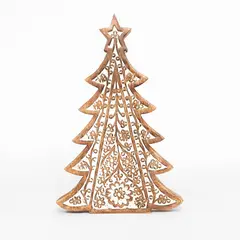 MICA - Adorno Árbol de Navidad: Pino Madera 36 cm