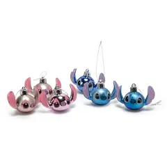 DISNEY - Bola de Navidad Disney: Set x6 Stitch 7 cm