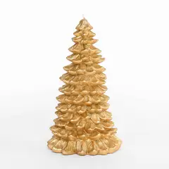 MICA - Vela de navidad árbol de navidad 25 cm