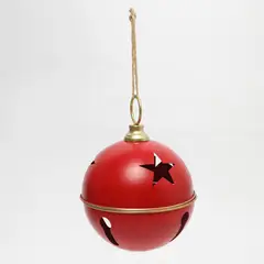 MICA - Bola de Navidad Roja 21x28.5 cm