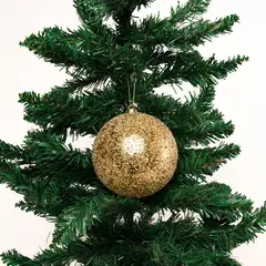 MICA - Bola de Navidad Dorada 10 cm
