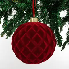 MICA - Bola de Navidad Roja 15 cm
