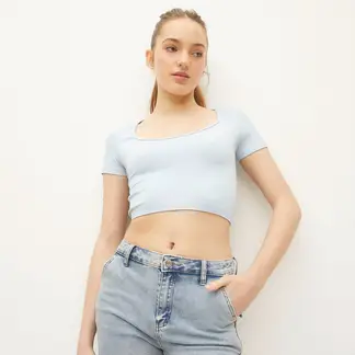 SYBILLA - Blusa Mujer Manga corta