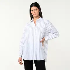 BASEMENT - Camisa Mujer Manga larga de Algodón
