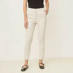 BASEMENT - Pantalón Skinny Mujer Tiro alto de Algodón