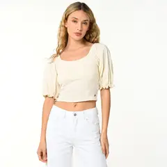DOO AUSTRALIA - Blusa Mujer Manga corta globo de Algodón