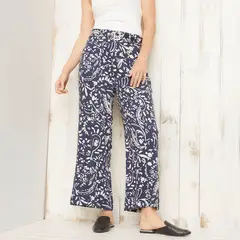 SOUTHLAND - Pantalón Culotte Mujer Tiro alto Animal print