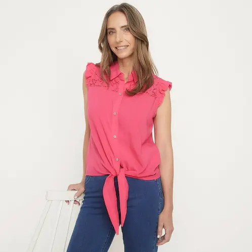 NEWPORT - Blusa Mujer Manga corta
