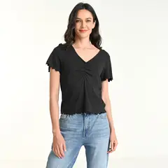 UNIVERSITY CLUB - Blusa Mujer Manga corta de Algodón