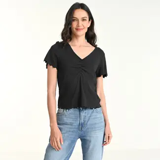 UNIVERSITY CLUB - Blusa Mujer Manga corta de Algodón