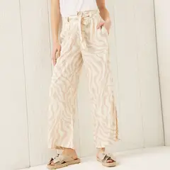 UNIVERSITY CLUB - Pantalón Palazzo Mujer Tiro alto