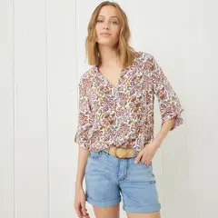 UNIVERSITY CLUB - Blusa Mujer con Estampado Manga larga