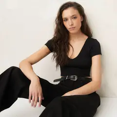 DENIMLAB - Crop top Mujer Manga corta