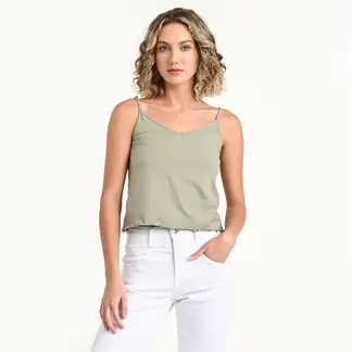 SYBILLA - Top esqueleto Mujer Sin mangas orgánico