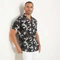 MOSSIMO - Camisa Hombre con Estampado Manga corta