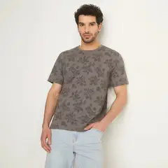 NEWPORT - Camiseta Hombre Manga corta con Estampado de Algodón