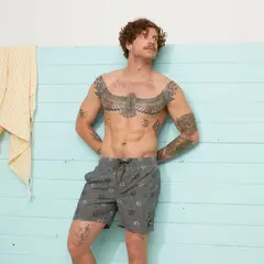 DOO AUSTRALIA - Pantaloneta de baño Hombre De Cuadros Con Forro