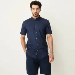 UNIVERSITY CLUB - Camisa Hombre Manga corta Slim