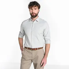 BASEMENT - Camisa Hombre Manga larga de Algodón