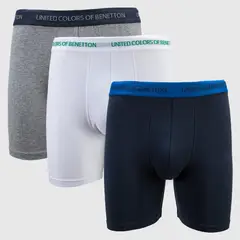 BENETTON - Boxers Hombre Pack de 3 de Algodón