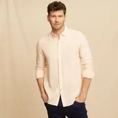 LA MARTINA - Camisa Hombre Manga larga Slim de Lino