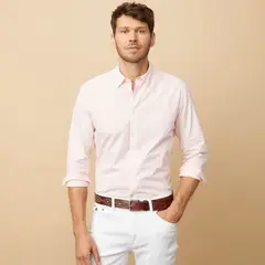 LA MARTINA - Camisa Hombre Manga larga Slim de Algodón