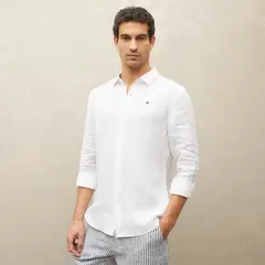 WOLF & HANK - Camisa Hombre Manga larga Slim de Lino