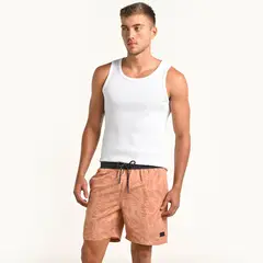 BEARCLIFF - Pantaloneta de baño Hombre con Estampado Con forro