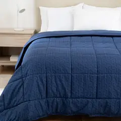 MICA - Edredón con exterior y relleno de 150 GSM Poliéster. Edredón Estampado para cama Sencilla, doble.