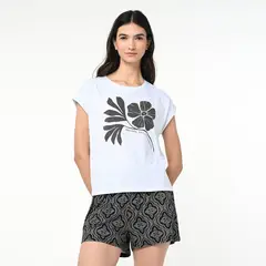 BLU - Short de pijama Mujer Sin mangas de Viscosa
