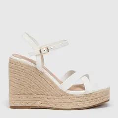 BASEMENT - Sandalias para Mujer Beige Alto Gadopen con tacón corrido