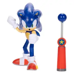 undefined - Sonic - 4" Articulated Figure W/ Accy - Modern Sonic With Blue Checkpoint