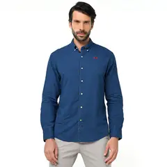 LA MARTINA - Camisa Hombre Manga larga de Algodón