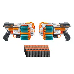 KIDS N PLAY - Lanzador de dardos para niños. Incluye 2 lanzadores y 48 dardos.