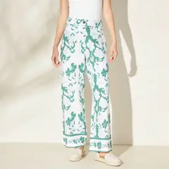 BASEMENT - Pantalón Palazzo Mujer Tiro alto con Estampado