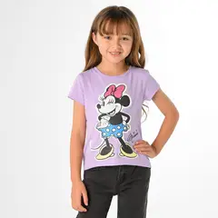 MINNIE - Camiseta Niña Manga corta en Algodón