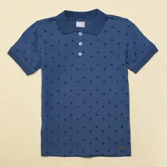 YAMP - Camiseta polo Niño con Estampado Manga corta