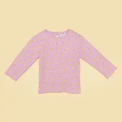 YAMP - Camiseta manga larga Bebé niña con Estampado Algodón
