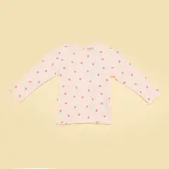 YAMP - Camiseta manga larga Bebé niña con Estampado Algodón