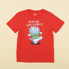 YAMP - Camiseta Niño con Estampado Manga corta Algodón