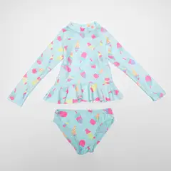 YAMP - Vestido de baño Niña con Estampado Manga larga