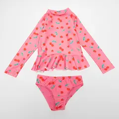 YAMP - Vestido de baño Niña con Estampado Manga larga