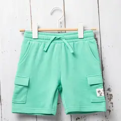 YAMP - Bermuda Niño Cintura elásticada de Algodón