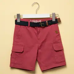 CONIGLIO - Bermuda Niño Con cinturón Algodón