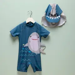YAMP - Vestido de baño para Bebé niño 2 piezas con Estampado con accesorio