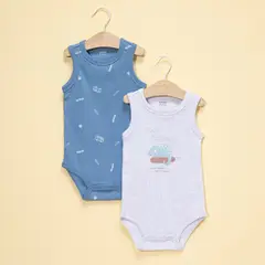 YAMP - Body Bebé niño Pack de 2 unidades Algodón