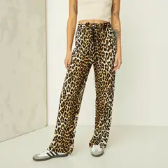DENIMLAB - Pantalón Wide Leg Mujer Tiro alto con Estampado