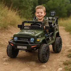 undefined - Carro Montable Eléctrico Toyota FJ Cruiser 6V Verde