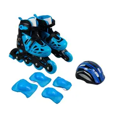 SCOOP - Patines En Linea para niño Challenger III + Kit de Protección Talla M