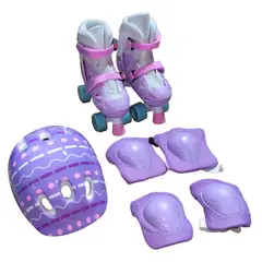 SCOOP - Patines 4 Ruedas para niña Turbo III + Kit de Protección